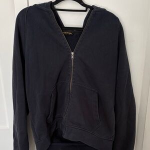 Navy Zip-Up Hoodie